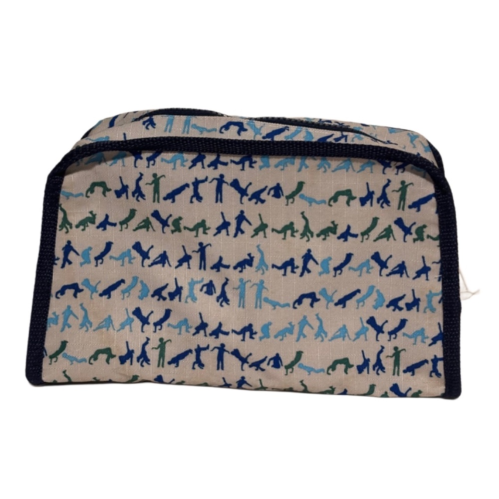 Vintage Y2K Parcel by Loop NYC Medium Makeup Bag Breakdance All Over Print NWT - Picture 5 of 5